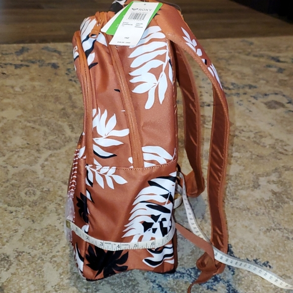 NWT Roxy Laptop Brown Backpack - Picture 3 of 8